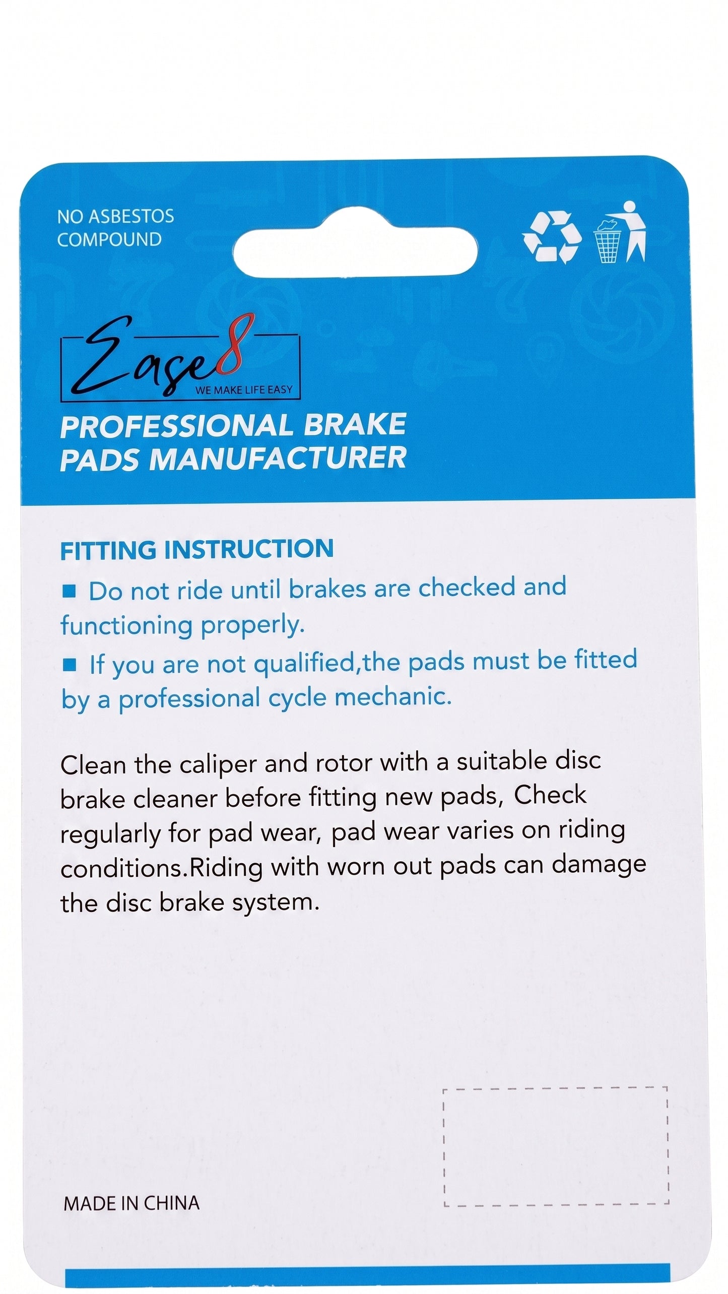 Ease8 High-Performance Hydraulic Disc Brake Pads - KuKirin G3 PRO, KuKirin G4, KuKirin G2 Master, and KUGOO Kirin G3 PRO-Allegro, Hidoes, and G-Force.