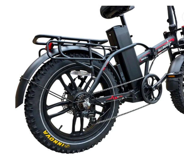Allegro 6125 Fold Pro Fat Tyre 50AH Electric Bike Red Range 100 Miles ALLEGRO FAT Tyre