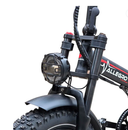 Allegro 6125 Fold Pro Fat Tyre 50AH Electric Bike Red Range 100 Miles ALLEGRO FAT Tyre