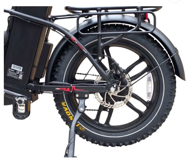 Allegro 6125 Fold Pro Fat Tyre 50AH Electric Bike Red Range 100 Miles ALLEGRO FAT Tyre