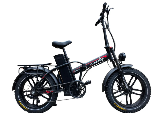 Allegro 6125 Fold Pro Fat Tyre 50AH Electric Bike Red Range 100 Miles ALLEGRO FAT Tyre