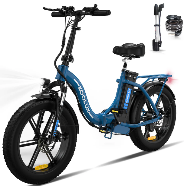 KOOLUX BK6S Foldable Electric Bike, motor  250W, battery 48V 15AH, range 32 miles