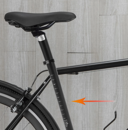 Adjustable 30.4mm x 300mm Bike Seatpost with Micro-Adjust Clamp – High-Strength Aluminum Alloy Seat Tube for MTB, Road, and City Bikes (Matte Black)