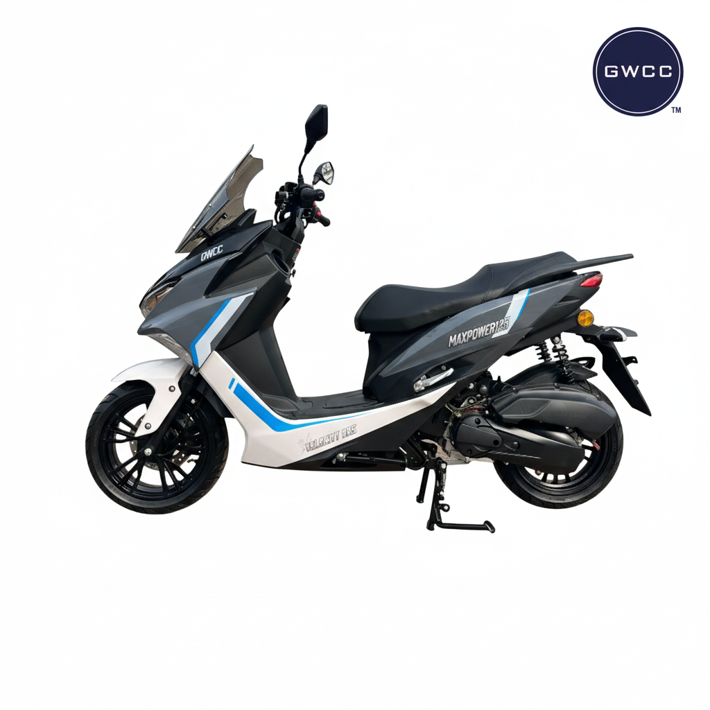 Rent from £8.00 Per Day Velocity One Moped 125CC, 4 Stroke Colour Black