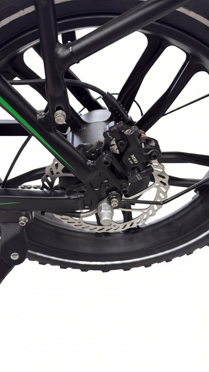 20 Inch E-Bike Rear Wheel Motor Assembly – 48V 750W High Torque Brushless Mag Wheel with Pre-Installed Innova Fat Tyre &amp; Disc Brake (Fits Allegro TDL6125 &amp; Similar Folding Fat Bikes)