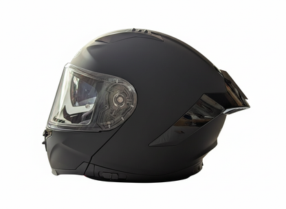 Virtue Helmet designed for Motorcyles and Mopeds with top safety features including ECEE522R06-Colour Black