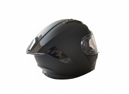 Virtue Helmet designed for Motorcyles and Mopeds with top safety features including ECEE522R06-Colour Black