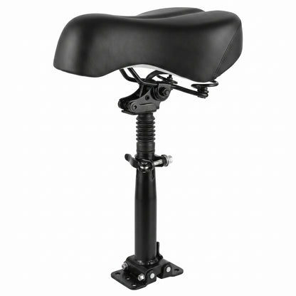 Universal Folding E-Scooter Suspension Seat System - Dual Shock Absorption - Telescopic Height Adjustment