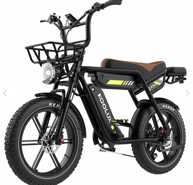 KOOLUX X9 Pro Duel Battery Folding Electric Bike 250W (750W Peak) Off Road EBike Long Range Dual Battery System