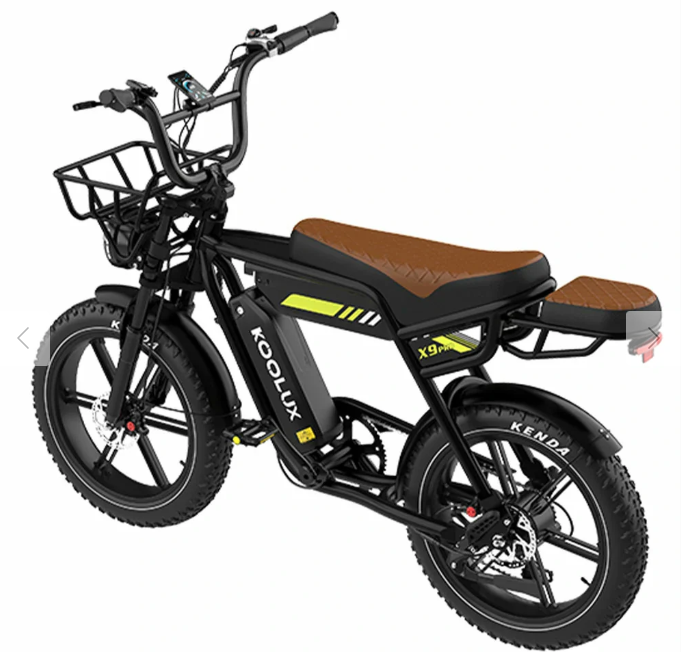 KOOLUX X9 Pro Duel Battery Folding Electric Bike 250W (750W Peak) Off Road EBike Long Range Dual Battery System