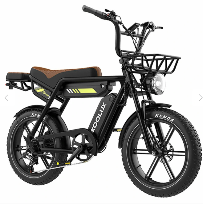 KOOLUX X9 Pro Duel Battery Folding Electric Bike 250W (750W Peak) Off Road EBike Long Range Dual Battery System