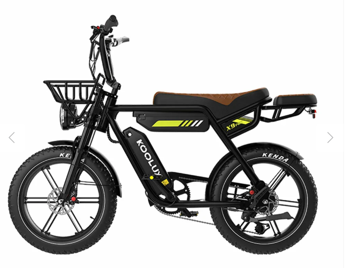 KOOLUX X9 Pro Duel Battery Folding Electric Bike 250W (750W Peak) Off Road EBike Long Range Dual Battery System