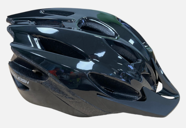 Raleigh Mission Evo 24 Vent Large 58-62cm Cycling Helmet with LED Rear Light