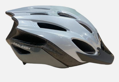 Raleigh Mission Evo 24 Vent Large 58-62cm Cycling Helmet with LED Rear Light