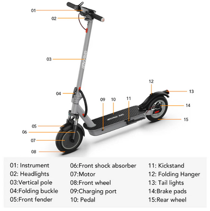 iENYRID M1 Folding Electric Scooter – 500W Motor, 22mph, 22-Mile Range