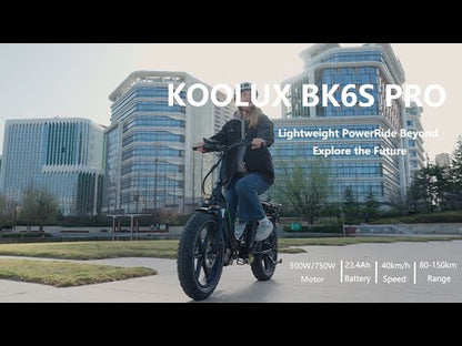 KOOLUX BK6S Foldable Electric Bike, motor  250W, battery 48V 15AH, range 32 miles